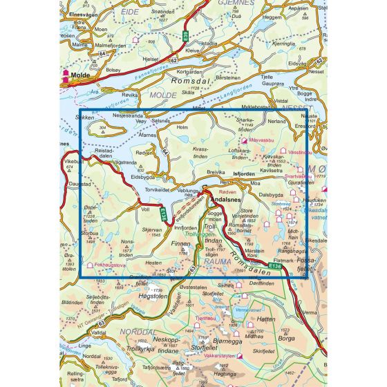 Romsdalsfjella Nord DNT Turkart