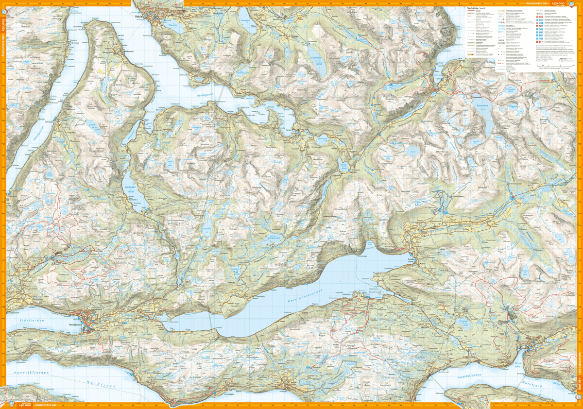 Turkart Sunnmøre 1:50.000