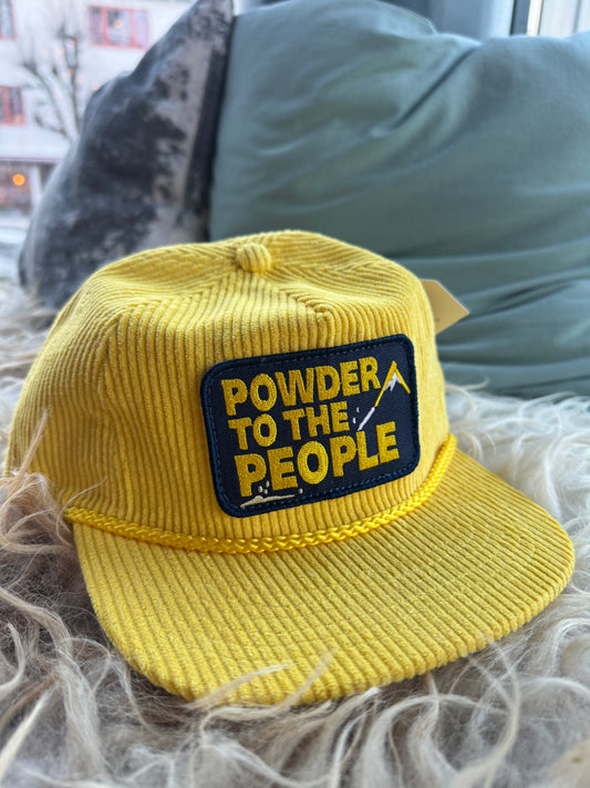 "Powder to the people" Manchester-caps