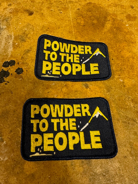 "Powder to the people" - patch
