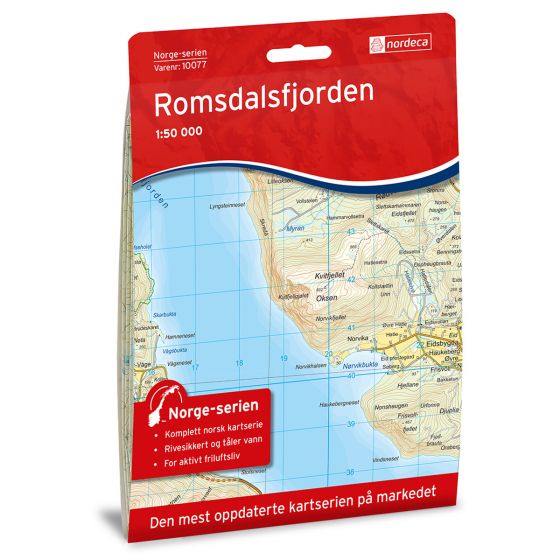 Kart Turkart-serien Romsdalsfjorden